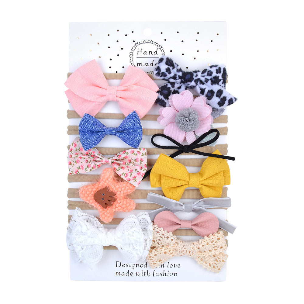 Simple Fashion Bow Hair Bands Set