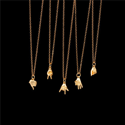 Fashion Geometric Stainless Steel Copper Plating Necklace