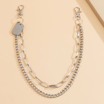 Hip Hop Fashion Double-layer Waist Chain