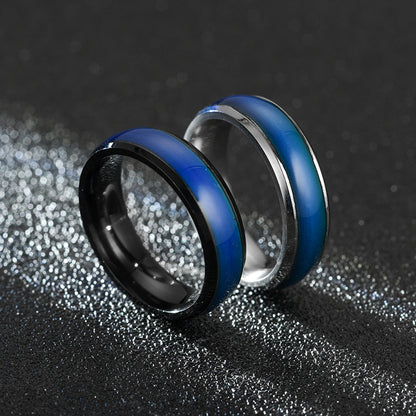 Fashion New Glazed Seven Color Changing Ring