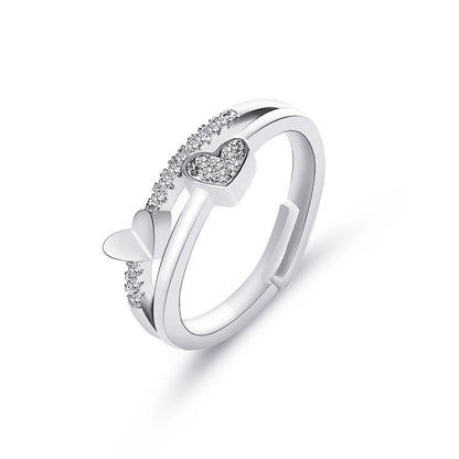 New Korean Creative Heart-to-heart Ring