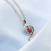 New Simple Diamond Lucky Angel Soft Crystal Necklace