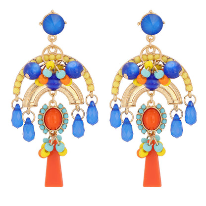 Bohemian Style Diamond Retro Earrings