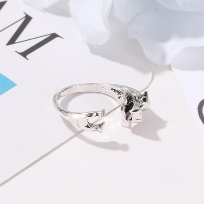 Cute Retro Hippo Opening Adjustable Ring Wholesale