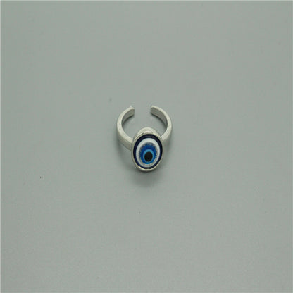 Resin Simple Blue Eye Ring