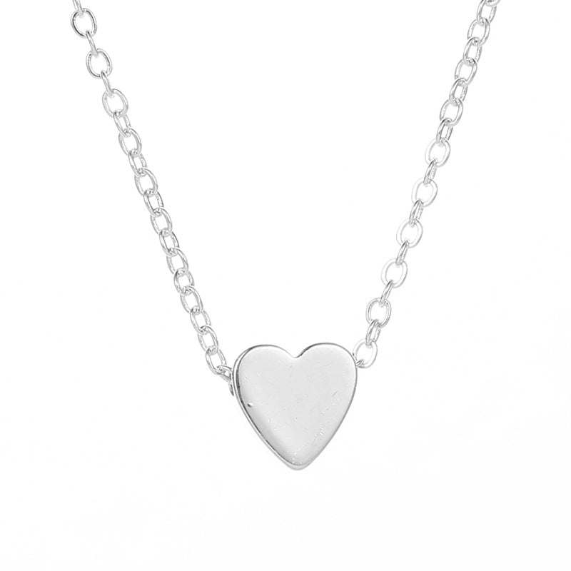 Korean Peach Heart-shaped Pendant Necklace Wholesale