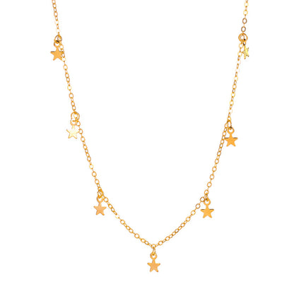 Simple Metal Star Pendant Necklace