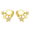 Fashion Star Metal Earrings Wholesale