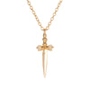 Fashion Cross Heart Shape Crown Copper Plating Artificial Rhinestones Zircon Necklace