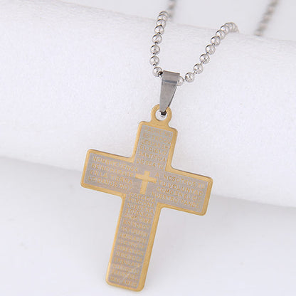 Fashion Stainless Steel Cross Necklace