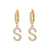 Fashion Letter Single Large Size Earrings