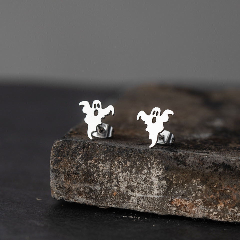 Cartoon Style Plating Stainless Steel No Inlaid Earrings Ear Studs