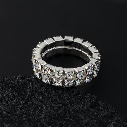 Wholesale Multi-drain Diamond Elastic Ring