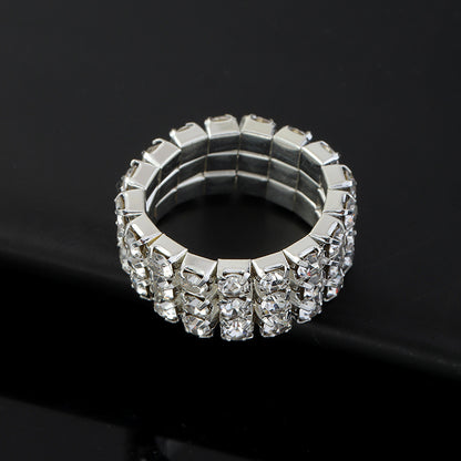 Wholesale Multi-drain Diamond Elastic Ring