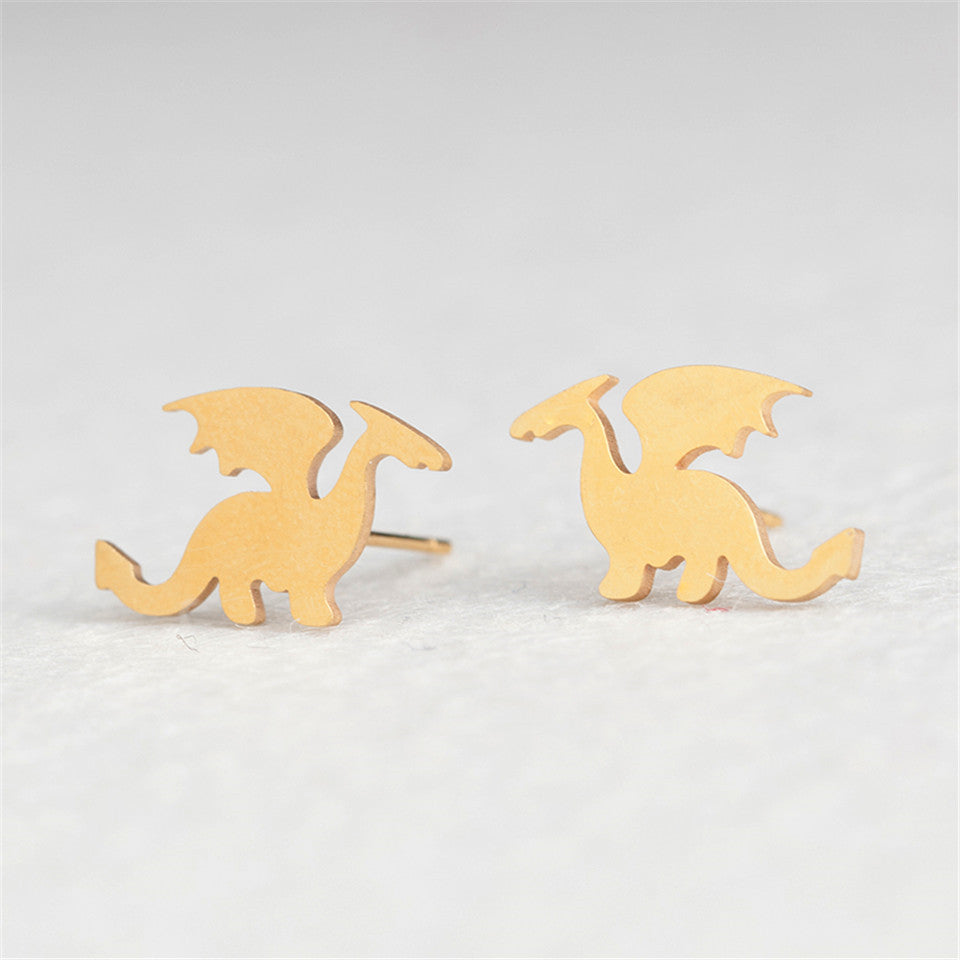 Fashion Animal Stainless Steel No Inlaid Earrings Ear Studs