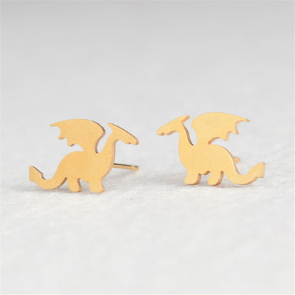 Fashion Animal Stainless Steel No Inlaid Earrings Ear Studs