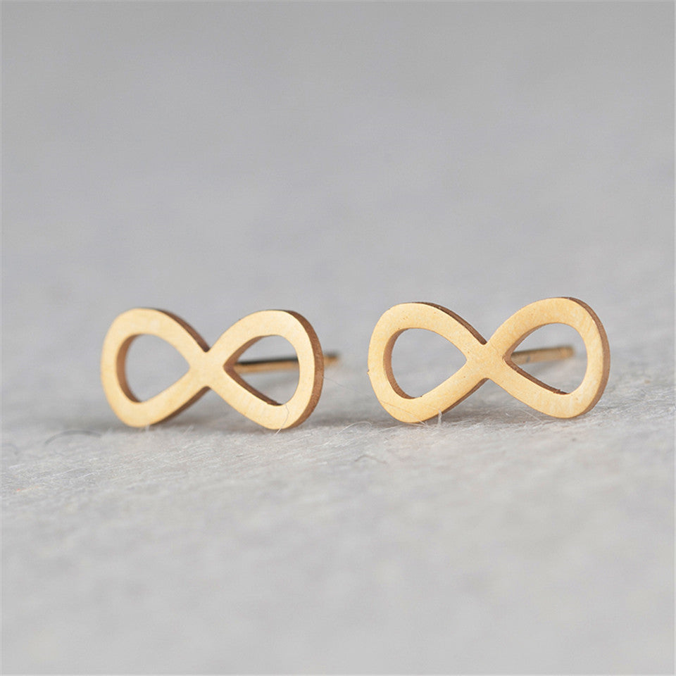 Fashion Bow Knot Stainless Steel No Inlaid Earrings Ear Studs