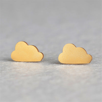 Simple Cloud Stainless Steel Earrings Wholesale