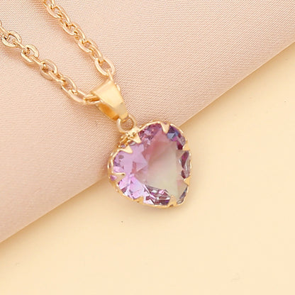 Fashion Multicolor Heart-shape Necklace