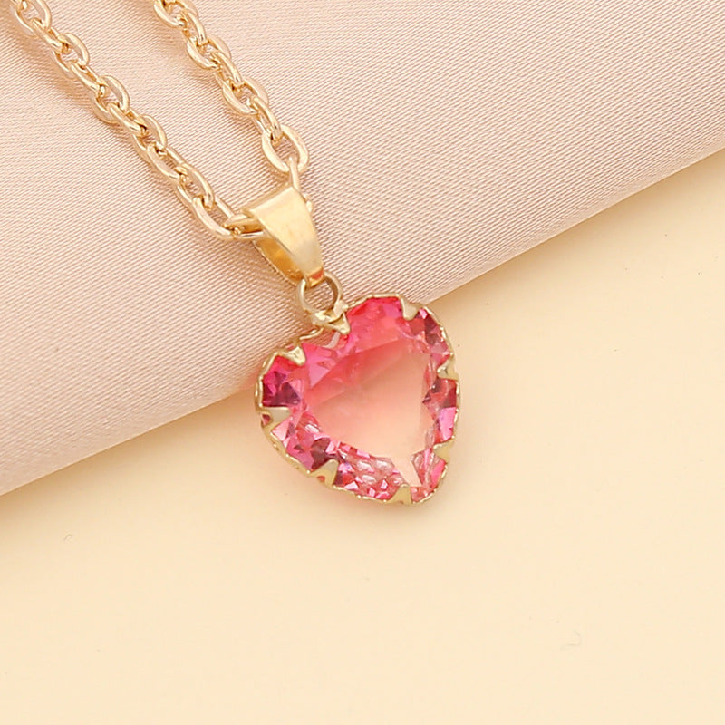 Fashion Multicolor Heart-shape Necklace