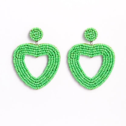 Ethnic Style Handmade Cloth Bead Earrings