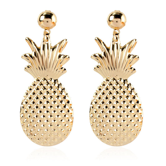 Creative Cute Style Alloy Pineapple Earrings