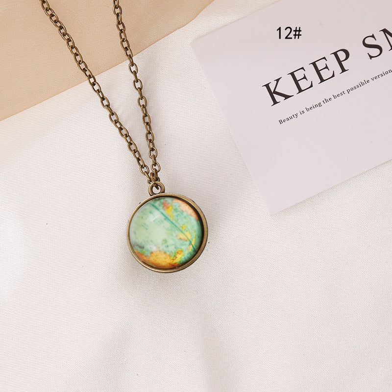 Wholesale Fashion Universe Starry Sky Luminous Necklace