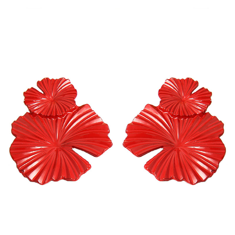 Fashion Geometric Flower Alloy Earrings Wholesale