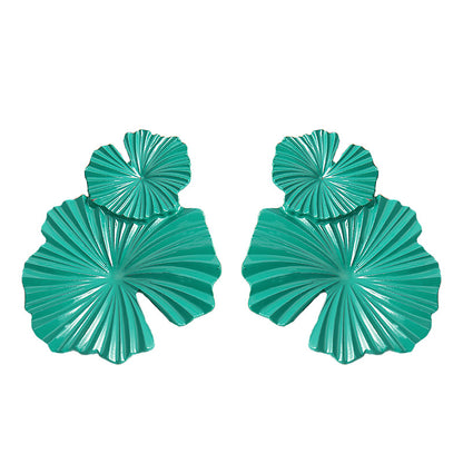 Fashion Geometric Flower Alloy Earrings Wholesale