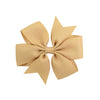 Korean Cute Style Ribbon Glitter Bow Solid Color Hair Clip Set