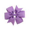 Korean Cute Style Ribbon Glitter Bow Solid Color Hair Clip Set