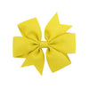 Korean Cute Style Ribbon Glitter Bow Solid Color Hair Clip Set