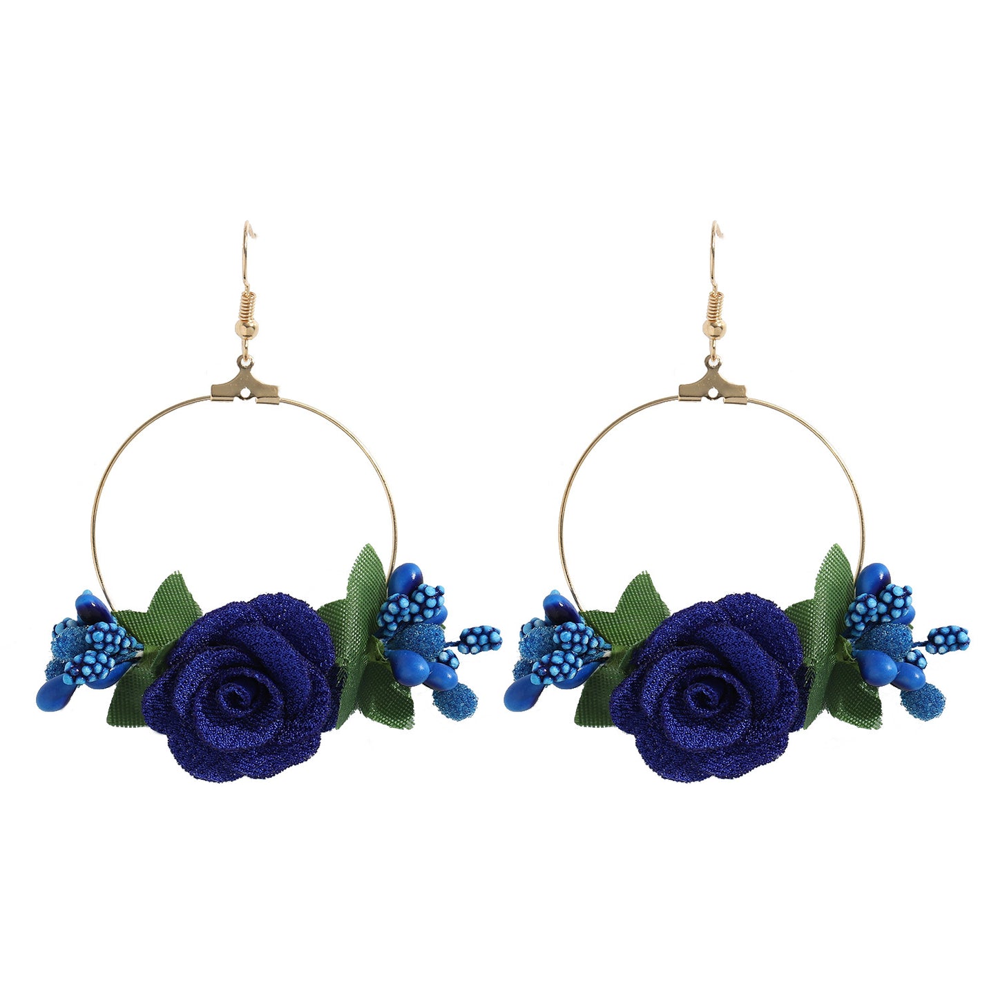 Ethnic Style Flower Cloth No Inlaid Earrings