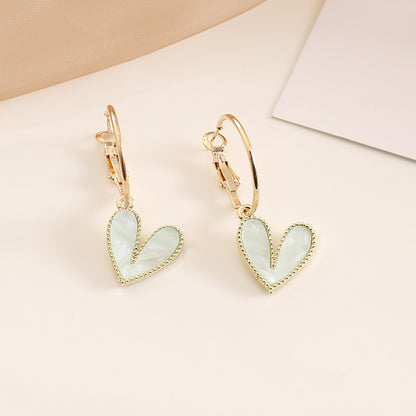 Wholesale Fashion Multicolor Heart-shaped Earrings