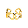 New Fashion Simple Style Open Irregular Hollow Love Ring