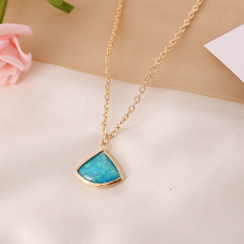 Fashion Semi-precious Stone Pendent Necklace Wholesale