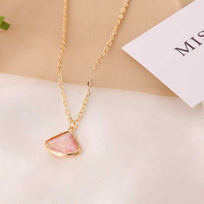 Fashion Semi-precious Stone Pendent Necklace Wholesale