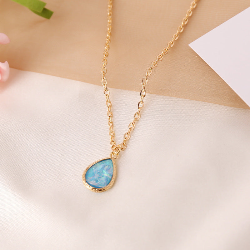 Fashion Semi-precious Stone Pendent Necklace Wholesale