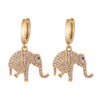 Fashion Cartoon Animal Full Diamond Micro-inlaid Zircon Earrings