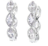 Drop-shaped Colored Diamond Micro-inlaid Zircon Earrings