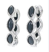 Drop-shaped Colored Diamond Micro-inlaid Zircon Earrings