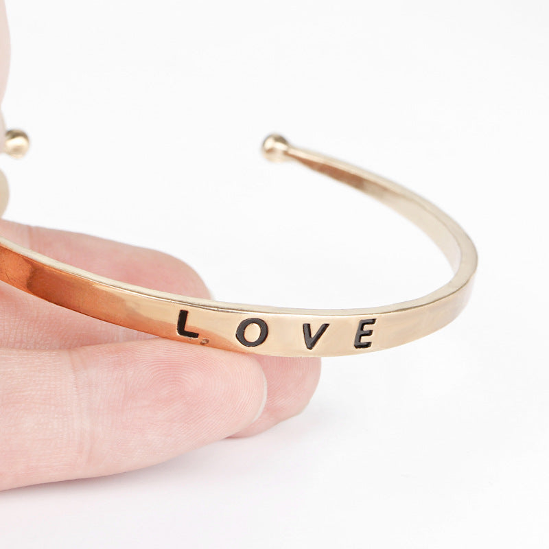 Explosion Bracelet Creative Letter I Love You Loving Wild Opening Bracelet Wholesale Gooddiy