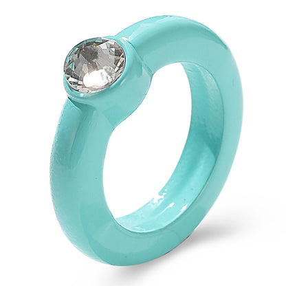 Simple Candy Color Acrylic Ring Wholesale