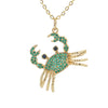 Cute Little Crab Pendant Copper Necklace