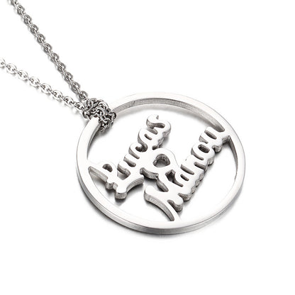 Stainless Steel Hollow English Letter Necklace Wholesale Jewelry Gooddiy