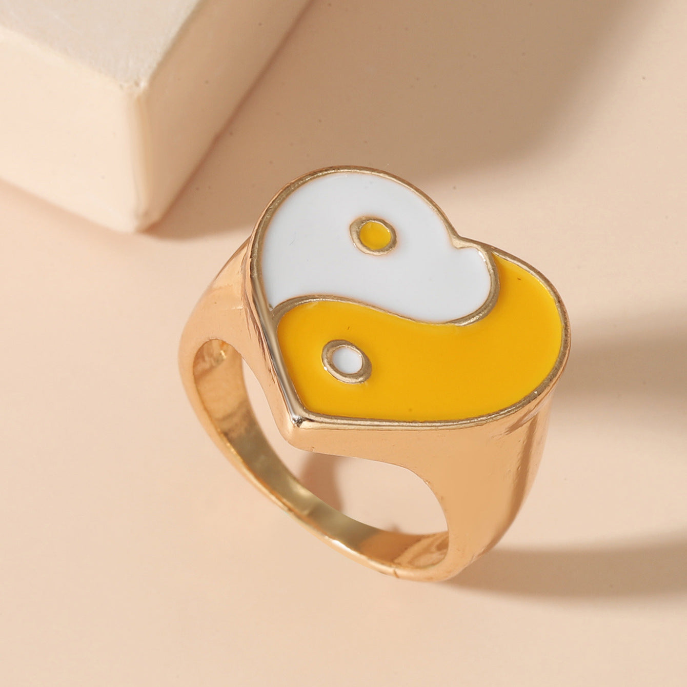 Wholesale Jewelry Heart Tai Chi Ring Gooddiy