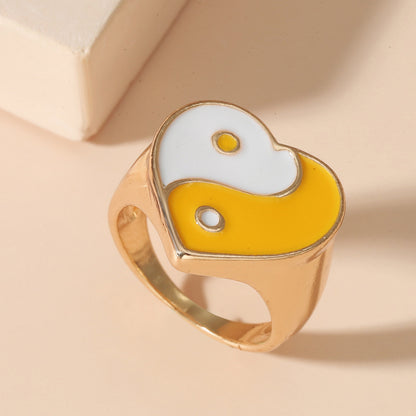 Wholesale Jewelry Heart Tai Chi Ring Gooddiy