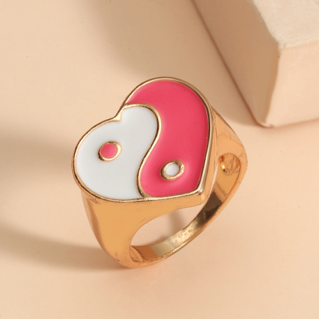 Wholesale Jewelry Heart Tai Chi Ring Gooddiy