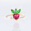 Wholesale Color Zirconium Cherry Peach Tropical Fruit Ear Bone Clip Women