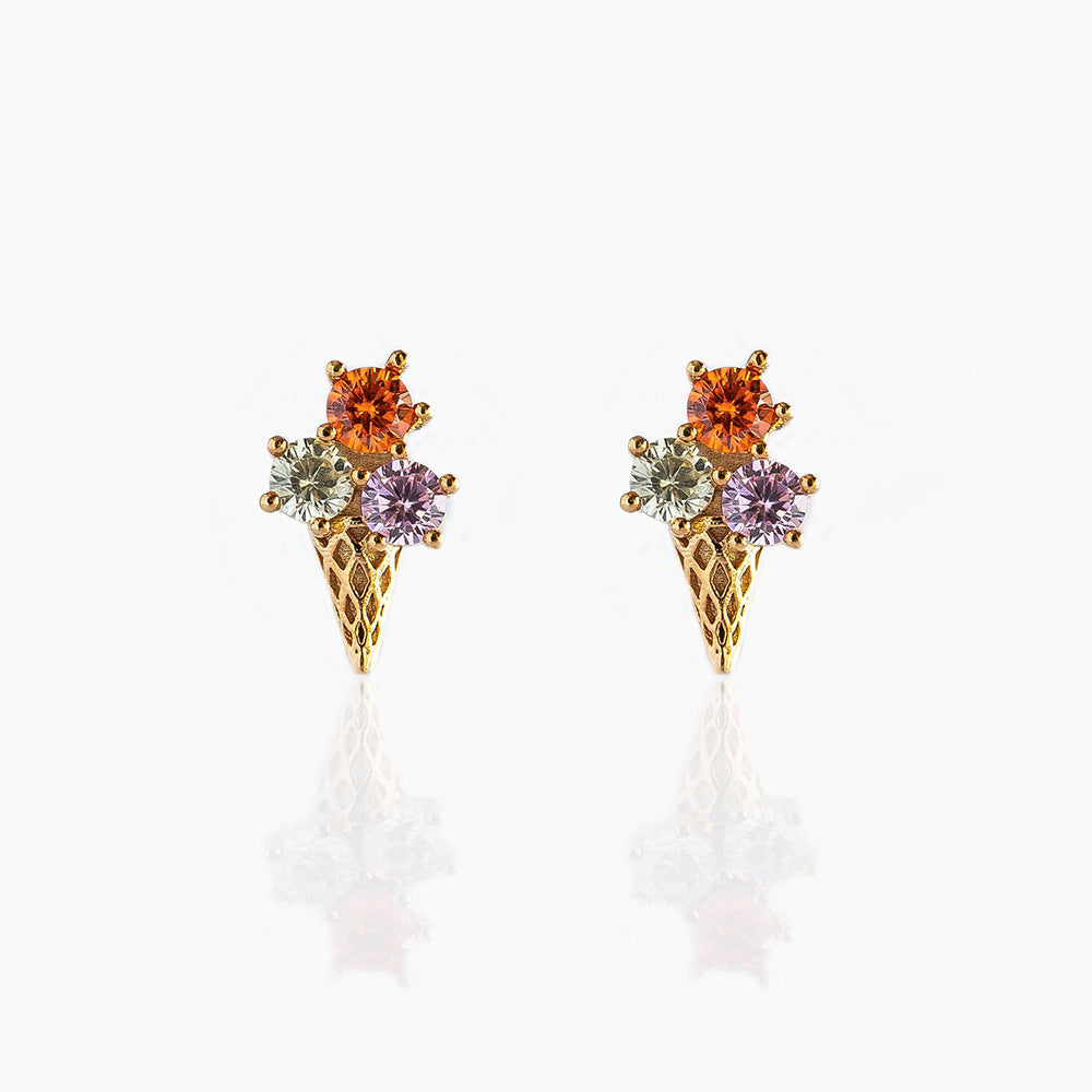 Ethnic Style Geometric Artificial Gemstones Earrings